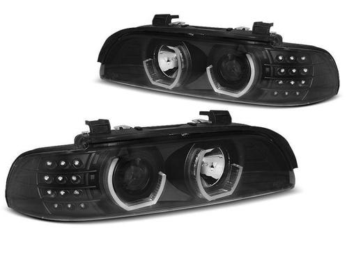 3D LED Angel Eyes koplamp Black geschikt voor BMW E39, Auto-onderdelen, Verlichting, Nieuw, BMW, Verzenden