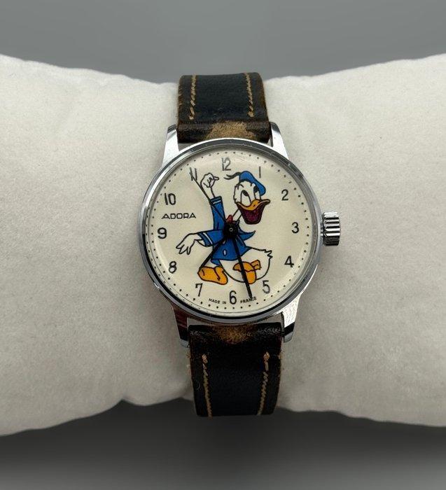 Adora / Akronel - Donald Duck Vintage Armbanduhr 1970er |, Verzamelen, Disney