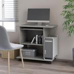 vidaXL Computerbureau 80x50x75 cm bewerkt hout betongrijs, Verzenden, Nieuw