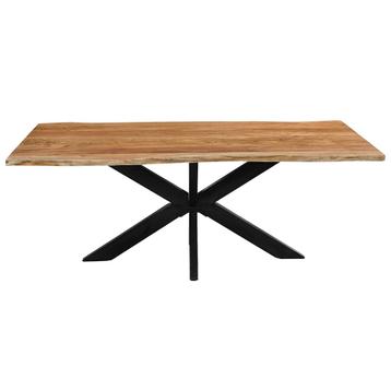 Acaciahouten Eettafel Rechthoek Edge 200x100 cm, Huis en Inrichting, Verzenden, Nieuw, Industriële meubels, Rechthoekig