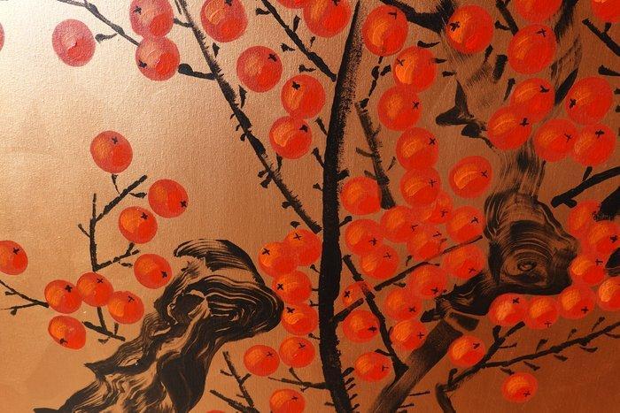 Ksavera - Japanese apple tree J423 - painting on XXL canvas, Antiek en Kunst, Kunst | Schilderijen | Modern
