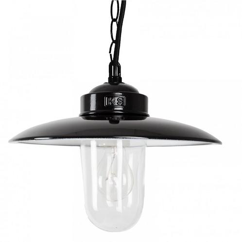 Industriële lampen Hanglamp Solingen Zwart aan ketting, Maison & Meubles, Lampes | Suspensions, Envoi