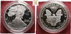 1 Dollar zilver Eagle 1 Unze zilver 1990 Usa:, Timbres & Monnaies, Monnaies | Amérique, Verzenden