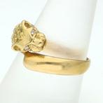 Ring - 18 karaat Geel goud -  0.01ct. tw. Diamant, Nieuw