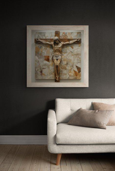 Artxlife - Minimalist Marble Jesus Crucifix [XXL], Antiek en Kunst, Antiek | Boeken en Manuscripten