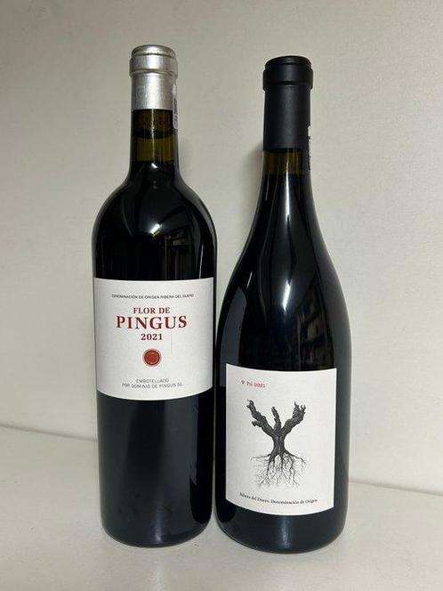 2021 Dominio de Pingus, Flor de Pingus & 2021 PSI - Ribera, Verzamelen, Wijnen