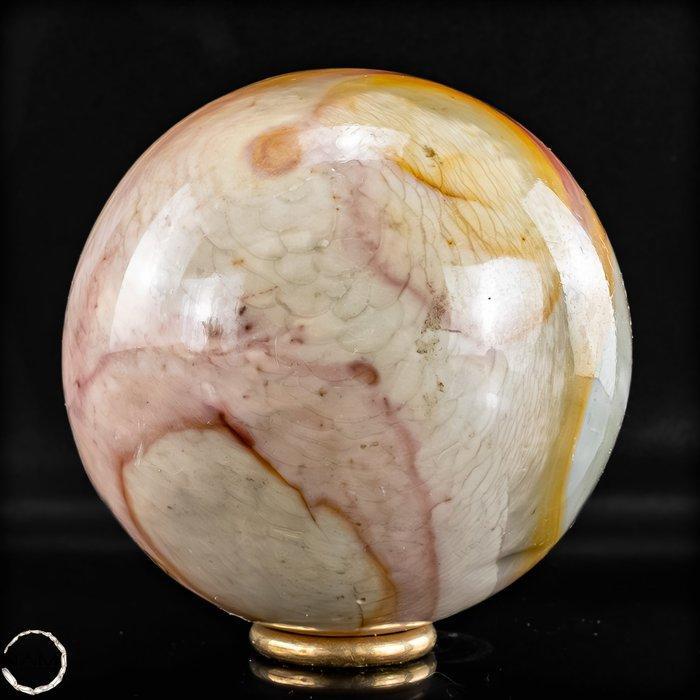 Elegante veelkleurige jaspiskogel uit Madagaskar – Zachte, Antiquités & Art, Curiosités & Brocante