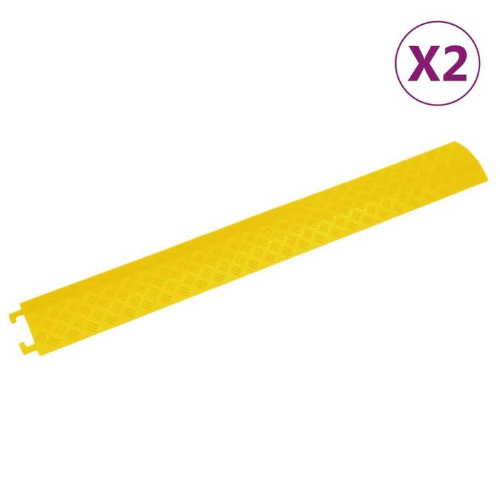 vidaXL Kabelbeschermers drempel 2 st 98,5 cm geel, Huis en Inrichting, Woonaccessoires | Wanddecoraties, Nieuw, Verzenden