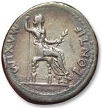 Romeinse Rijk. Tiberius (14-37 n.Chr.). Denarius Lugdunum