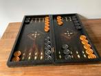 Schaakspel - Backgammon Koper parelmoer hout, Antiek en Kunst