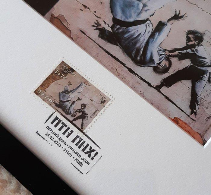 Banksy (1974) - FCK PTN Banksy (framed), Antiek en Kunst, Kunst | Designobjecten