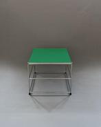 USM Haller, Upcycled - Bijzettafel - Chroom, Staal, Antiek en Kunst