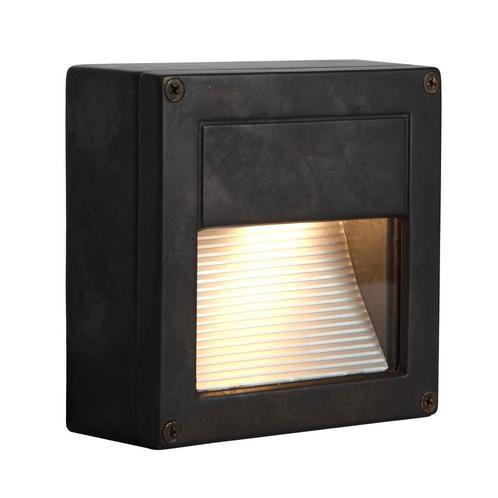 Wandverlichting modern Mira Downlighter Muurlamp Zwart Brons, Tuin en Terras, Buitenverlichting, Verzenden