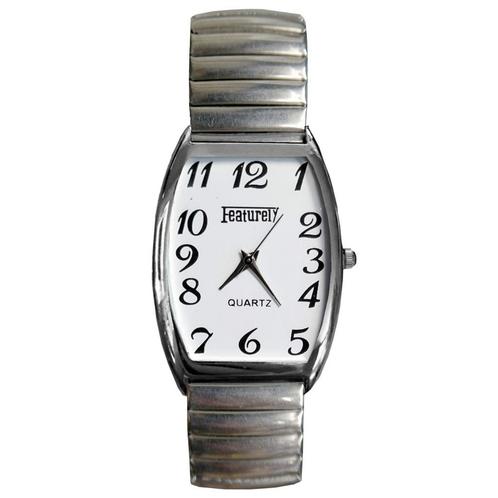 Fako® - Horloge - Rekband - Featurely - 31x44mm -, Handtassen en Accessoires, Horloges | Dames, Verzenden
