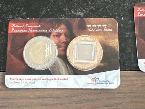 Nederland. Coin Card 2022 Jan Steen (4 coincards) (Zonder, Postzegels en Munten, Munten | Europa | Euromunten