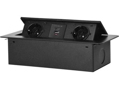 Veiling - Pop-up Stekkerdoos 2 stopcontacten USB A en USB C, Diversen, Bureau-accessoires