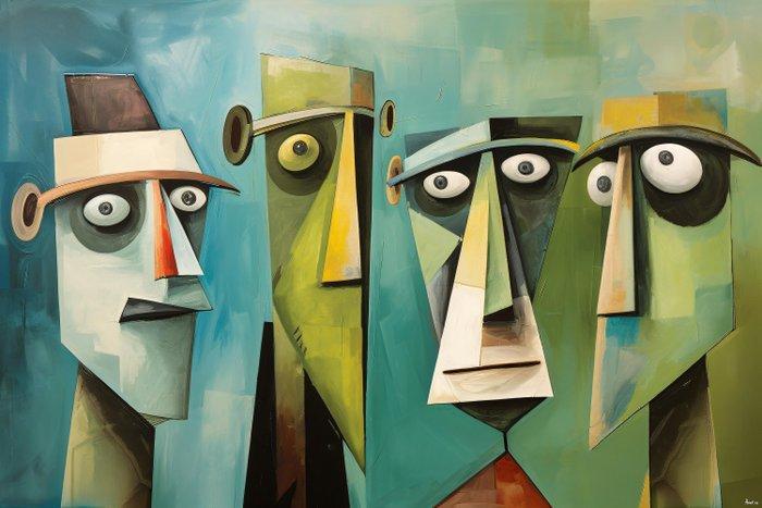 Felix van Horst - Faces Unfold (XXL), Antiek en Kunst, Kunst | Designobjecten