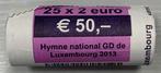 Luxemburg. 2 Euro 2013 Hymne National (25 pieces) in roll, Timbres & Monnaies, Monnaies | Europe | Monnaies euro