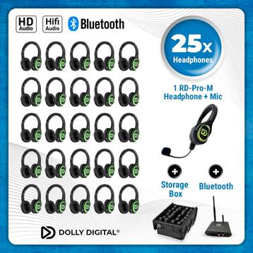 Dolly Digital 25x type RD Headsets + 1x Microfoon + beschikbaar voor biedingen