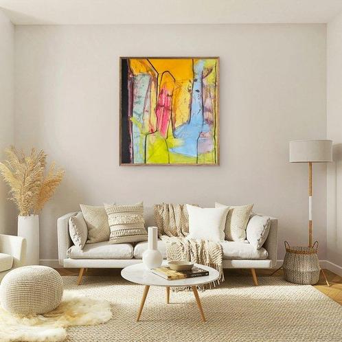 Alexander Jarque - Field lines - XL - No Reserve, Antiek en Kunst, Kunst | Schilderijen | Modern