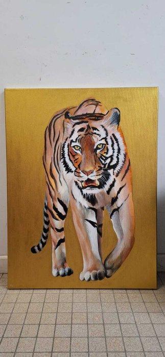 Marguerite De Geuser - Tigre du Bengal, Antiek en Kunst, Kunst | Schilderijen | Modern