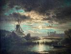 Edward Williams (1781-1855) - Night scene, Antiek en Kunst