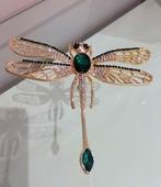 Enorme broche libellule, métal, plaqué en or, vintage. -, Maison & Meubles, Maison & Meubles | Autre
