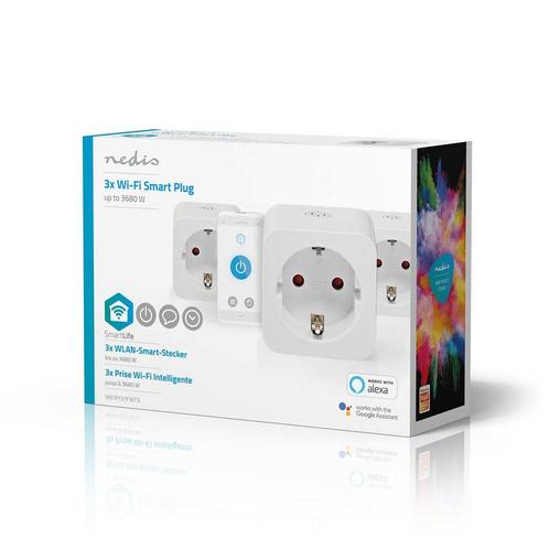 Wi-Fi Smart-Stekker | Schuko Type-F | 16 A | 3-Pack, Huis en Inrichting, Overige Huis en Inrichting, Nieuw, Ophalen of Verzenden