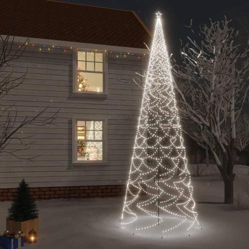vidaXL Sapin de Noël avec piquet 3000 LED Blanc froid, Diversen, Kerst, Verzenden