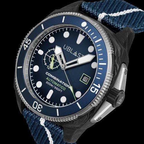 Ublast - Combination - Carbon & Titanium - Sans Prix de, Handtassen en Accessoires, Horloges | Heren
