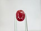 Zonder minimumprijs - 1 pcs Rood Robijn - 4.67 ct -, Handtassen en Accessoires, Edelstenen, Nieuw