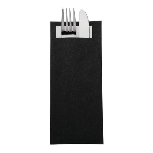 Bestekzakje | Incl. Servet | Papier | 500 Stuks | 195x57mm, Zakelijke goederen, Horeca | Keukenapparatuur, Nieuw in verpakking