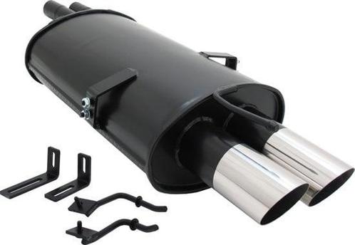 RVS Sportuitlaat BMW E46 - Gealuminiseerd Staal - 2x76mm..., Auto-onderdelen, Uitlaatsystemen, Nieuw, Ophalen of Verzenden