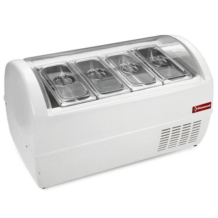 Schepijsvitrine | BABYGEL | Wit | 4x 6.5L | -15°C/-18°C |, Zakelijke goederen, Horeca | Keukenapparatuur, Nieuw in verpakking