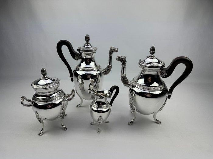 Christofle - Koffie- en theeservies (4) - Malmaison -, Antiek en Kunst, Antiek | Meubels | Tafels