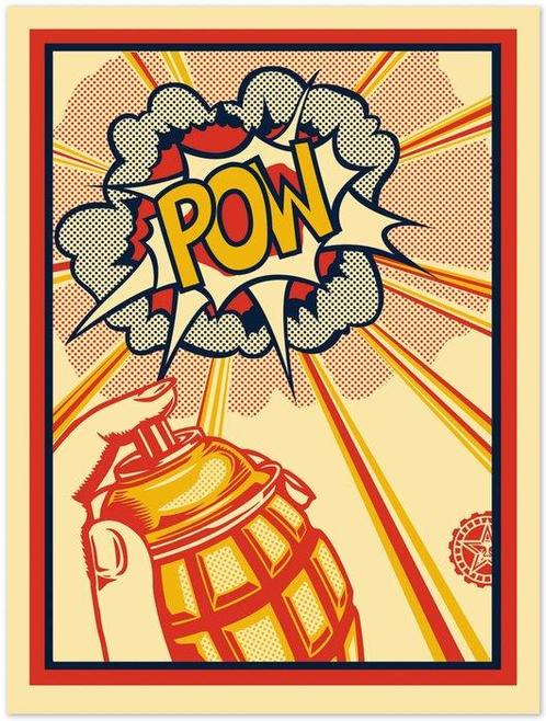 Shepard Fairey (OBEY) (1970) - Power, Antiek en Kunst, Kunst | Schilderijen | Modern