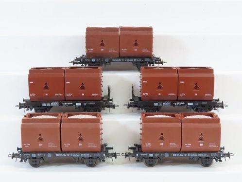 Roco H0 - 4323/46116 - Transport de fret - 5x wagons, Hobby en Vrije tijd, Modeltreinen | H0