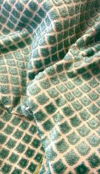 Prachtig fluweel jacquard met een klein geometrisch