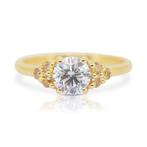 Ring - 18 karaat Geel goud -  1.15ct. tw. Diamant, Handtassen en Accessoires, Ringen, Nieuw