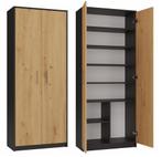 Kantoorkast antraciet eiken kleur, Huis en Inrichting, Kasten | Kleerkasten, Verzenden, Nieuw, 50 tot 100 cm, 150 tot 200 cm