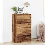 vidaXL Dressoir 60x35x98,5 cm spaanplaat oud hout, Verzenden, Nieuw