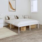 vidaXL Bedframe metaal wit 140x200 cm, Huis en Inrichting, Slaapkamer | Bedden, Verzenden, Nieuw