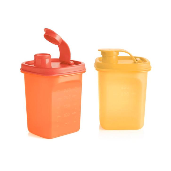 Tupperware Schenkkannetjes Vierkant 350 ml, Maison & Meubles, Cuisine| Tupperware, Envoi