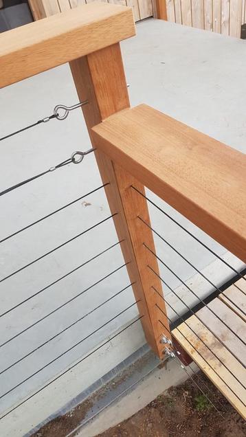 Staalkabel 6 mm 50 meter op katrol Zwart, Verzenden