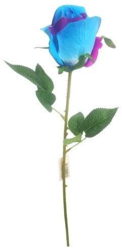 Zijden Roos Kameleon Blue Purple 54 cm per stuk, Huis en Inrichting, Woonaccessoires | Kunstplanten en Kunstbloemen, Nieuw