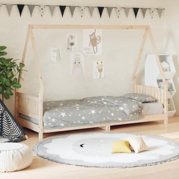 vidaXL Kinderbedframe 80x200 cm massief grenenhout, Kinderen en Baby's, Kinderkamer | Bedden, Verzenden, Nieuw