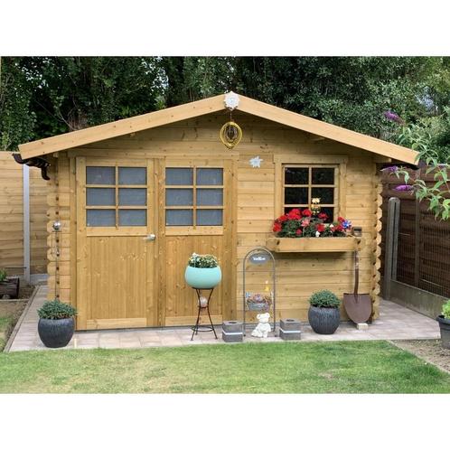 Tuinhuis in hout - traditioneel chimay geimpregneerd 3580 x, Tuin en Terras, Tuinhuizen, Nieuw
