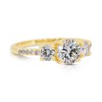 Ring - 18 karaat Geel goud - 1.59ct. tw. Diamant, Nieuw