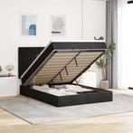 vidaXL Ottoman bed met matrassen 140x200cm fluweel zwart, Huis en Inrichting, Verzenden, Nieuw