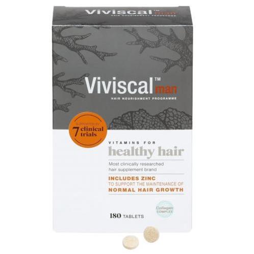 Viviscal Hair Growth Tablets Man 180 stuks (Haarvitamines), Handtassen en Accessoires, Uiterlijk | Haarverzorging, Nieuw, Verzenden